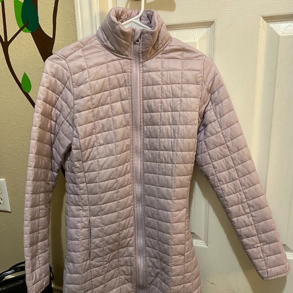 XS hip length Lavender puffer coat